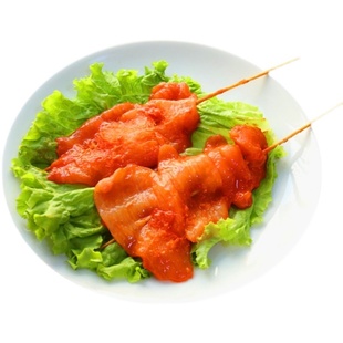 里脊肉串 20串手抓饼香嫩里脊　烧烤肉串油炸小吃烧烤油炸手抓饼