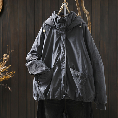 小个子棉衣女款爆款2025新款冬季设计感口袋休闲超好看夹棉薄外套