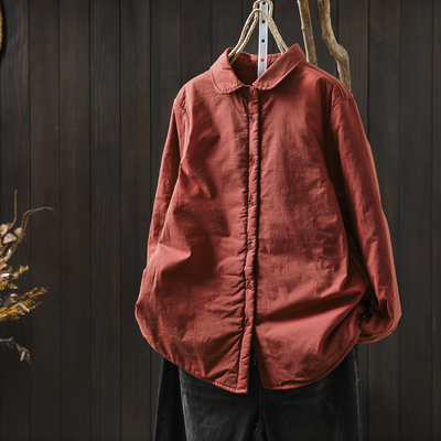 棉服女款2025新款秋冬纯棉轻薄宽松小个子休闲洋气独特别致小棉袄