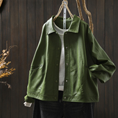 2026独特超好看皮衣女秋新款 复古绿色小众设计感气质PU百搭皮夹克