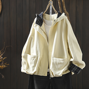 早春精致外套女款2026新款连帽流行休闲慵懒风韩系高级超好看上衣