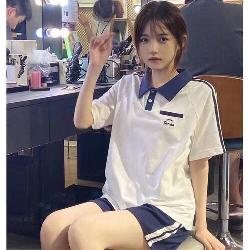 休闲运动服套装女夏可爱小个子