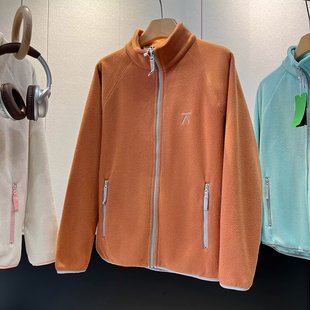 大厂订单秋冬双面绒外套女软糯立领摇粒绒抓绒保暖开衫 外套夹克男