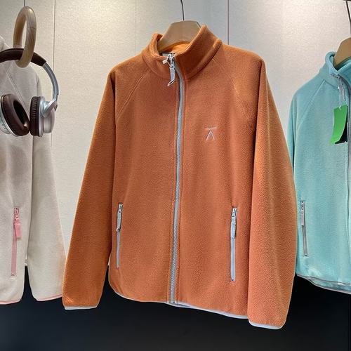 秋冬双面绒外套男女款摇粒绒立领