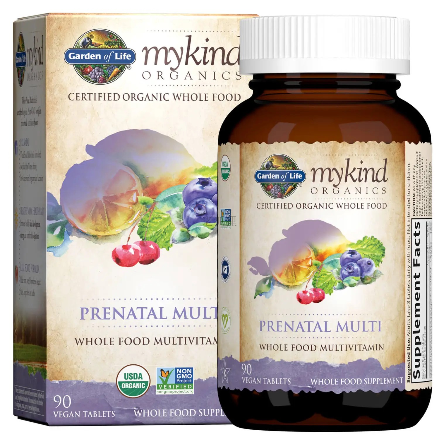 代購美國雀巢生命花園mykind Organics 有機產前綜合維他命90錠