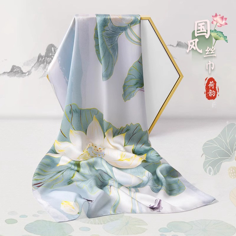 母亲节礼物实用国风丝巾送妈妈