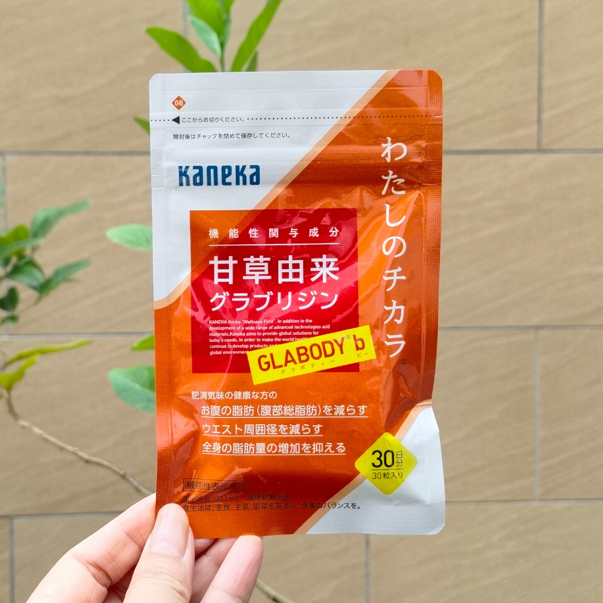日本代购 kaneka Glabridin内脏*脂*肪体重指数BIM偏高人士 30粒