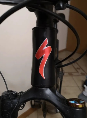 闪电sworks/specialized金属贴纸公路车架单车立体萨甘环法车标