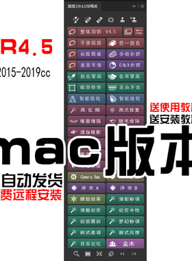 DR4.5加强版2021PS按钮不显示磨皮降噪dr3增强不限台数版本mac