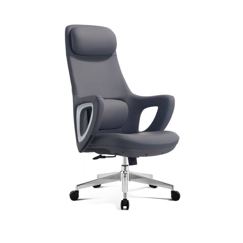 老板椅子轻奢高级感皮椅坐垫靠垫一体人体工学电脑椅超纤皮办公椅