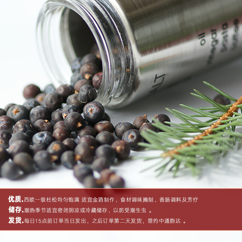 杜松子金酒水刺柏调味品