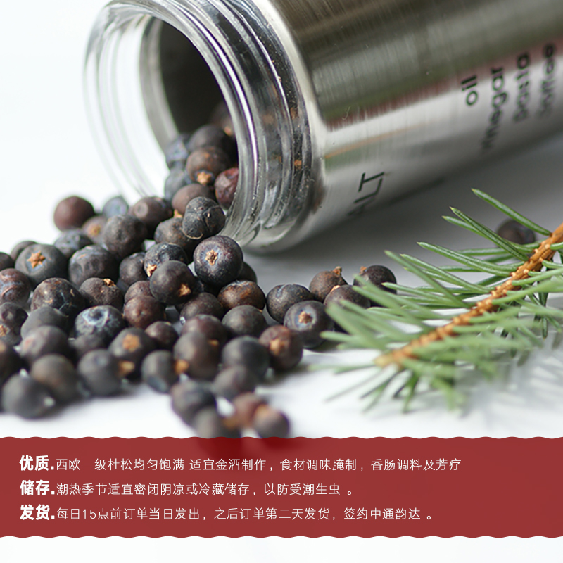 杜松子刺柏果调味品金酒杜松果