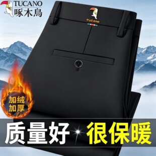 啄木鸟秋冬厚款商务西裤高腰男士运动裤加绒弹力免烫直筒休闲裤子