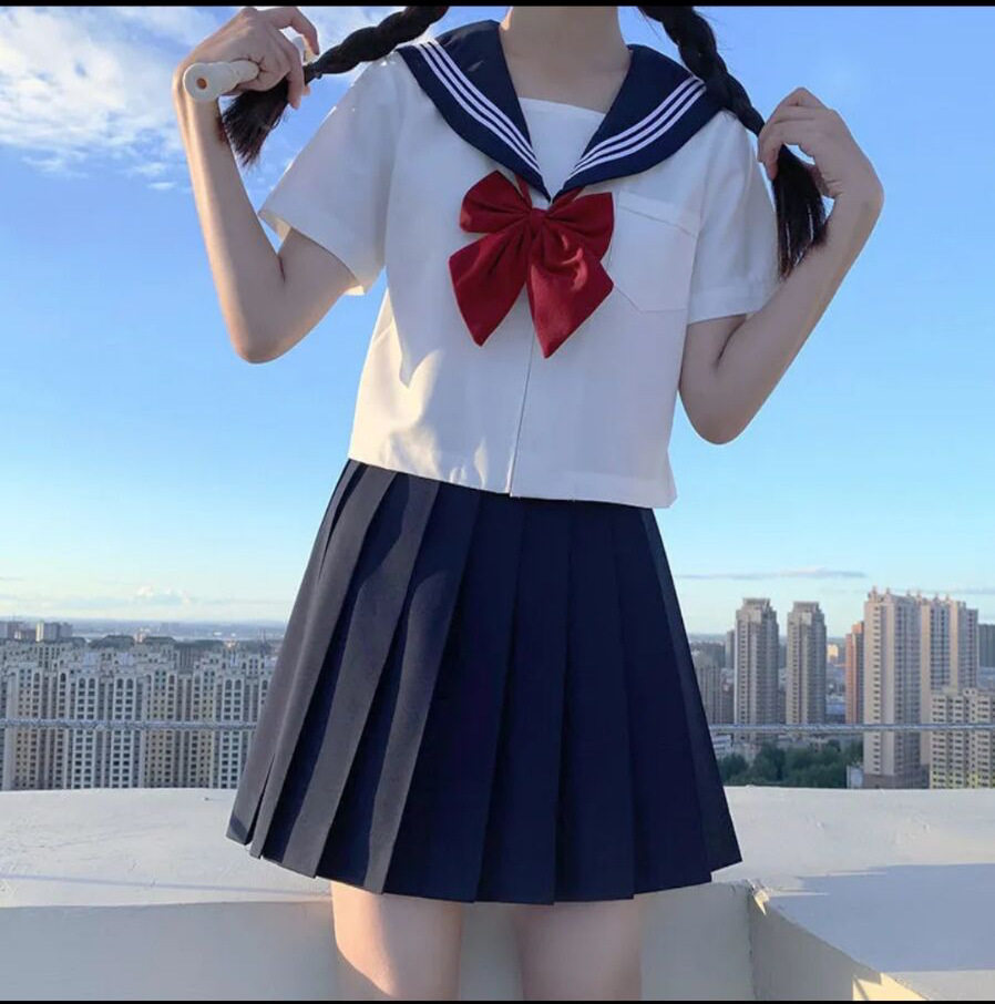jk制服裙三本套装不良基础款女学生百褶裙校服班服学院风水手服装