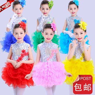 新款女童夏天连衣裙中大童幼儿六一表演裙子儿童公主裙小孩蓬蓬裙