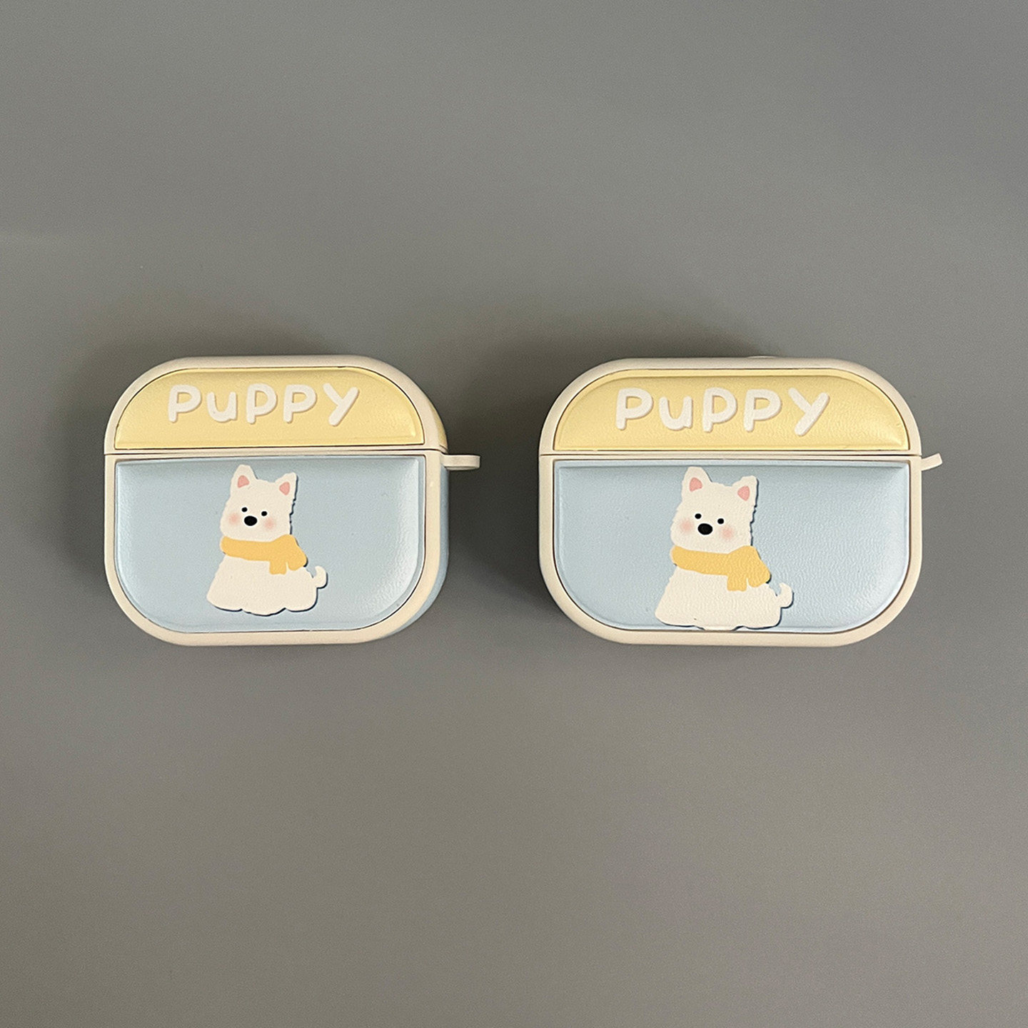 创意围巾小狗适用airpodspro2保护套airpods4蓝牙耳机壳苹果pro3第三代无线盒华强北7代pro7小众3代四代2软壳