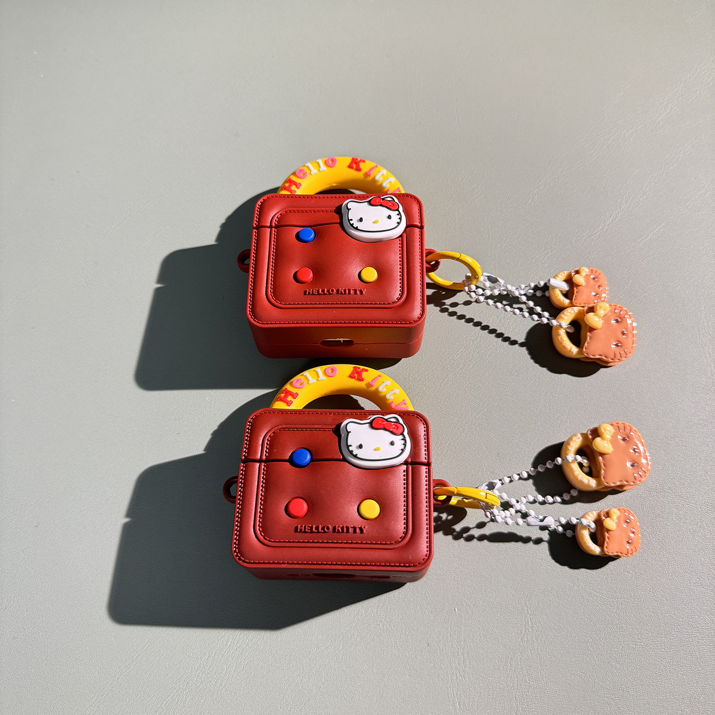 创意可爱hellokitty适用于airpodspro2耳机保护套airpods4壳3苹果蓝牙耳机套盒kt猫四代airpod硅胶软pro2二代