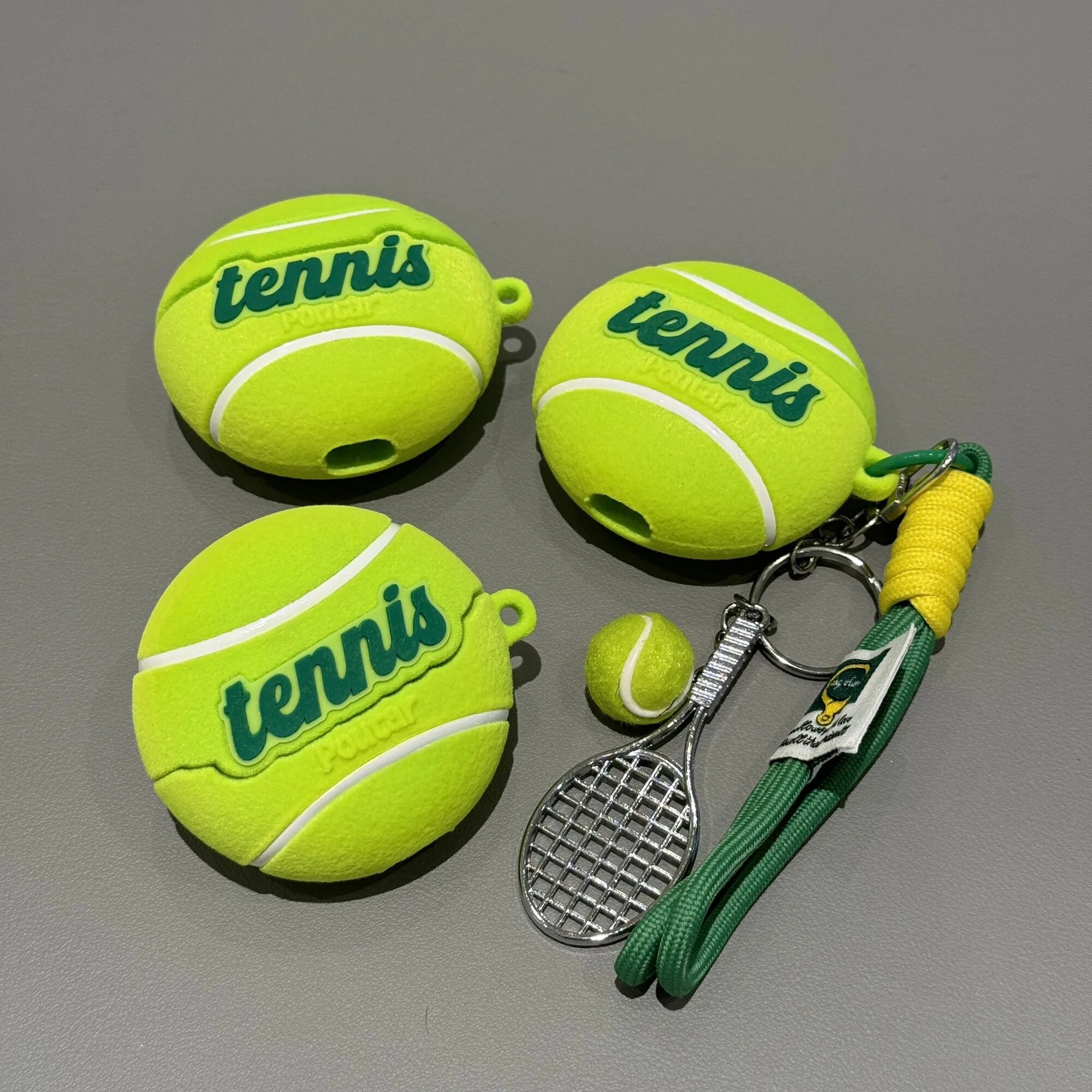 创意植绒网球适用vivotws5保护套tws4壳vivo壳iqoo tws1 air2 pro蓝牙耳机套tws3e毛绒air3pro耳机盒tw5软壳4