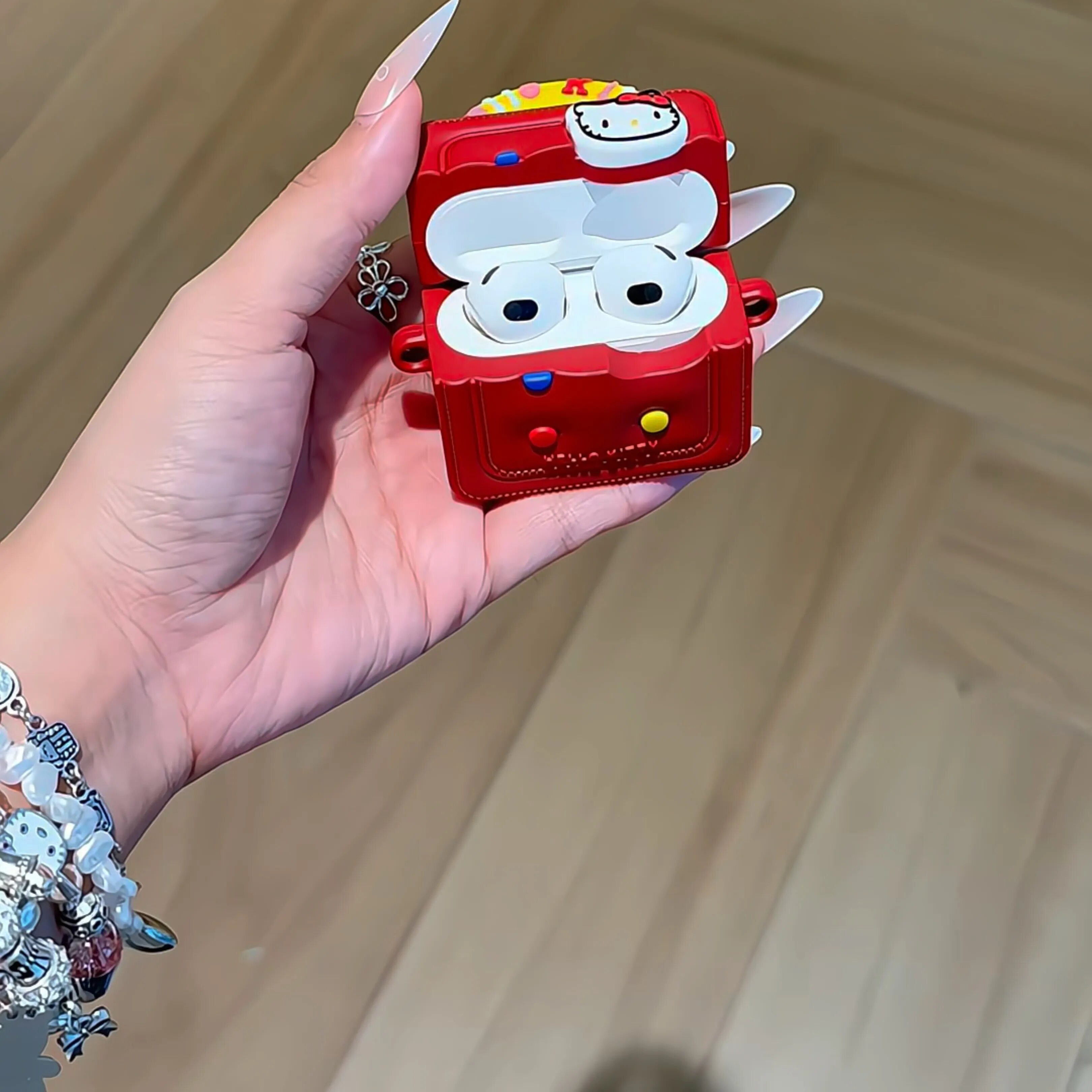 创意Kitty而即可适用beatsstudiobuds保护套beats studio buds+壳魔音kt猫壳挂绳蓝牙耳机套二代硅胶软壳可爱