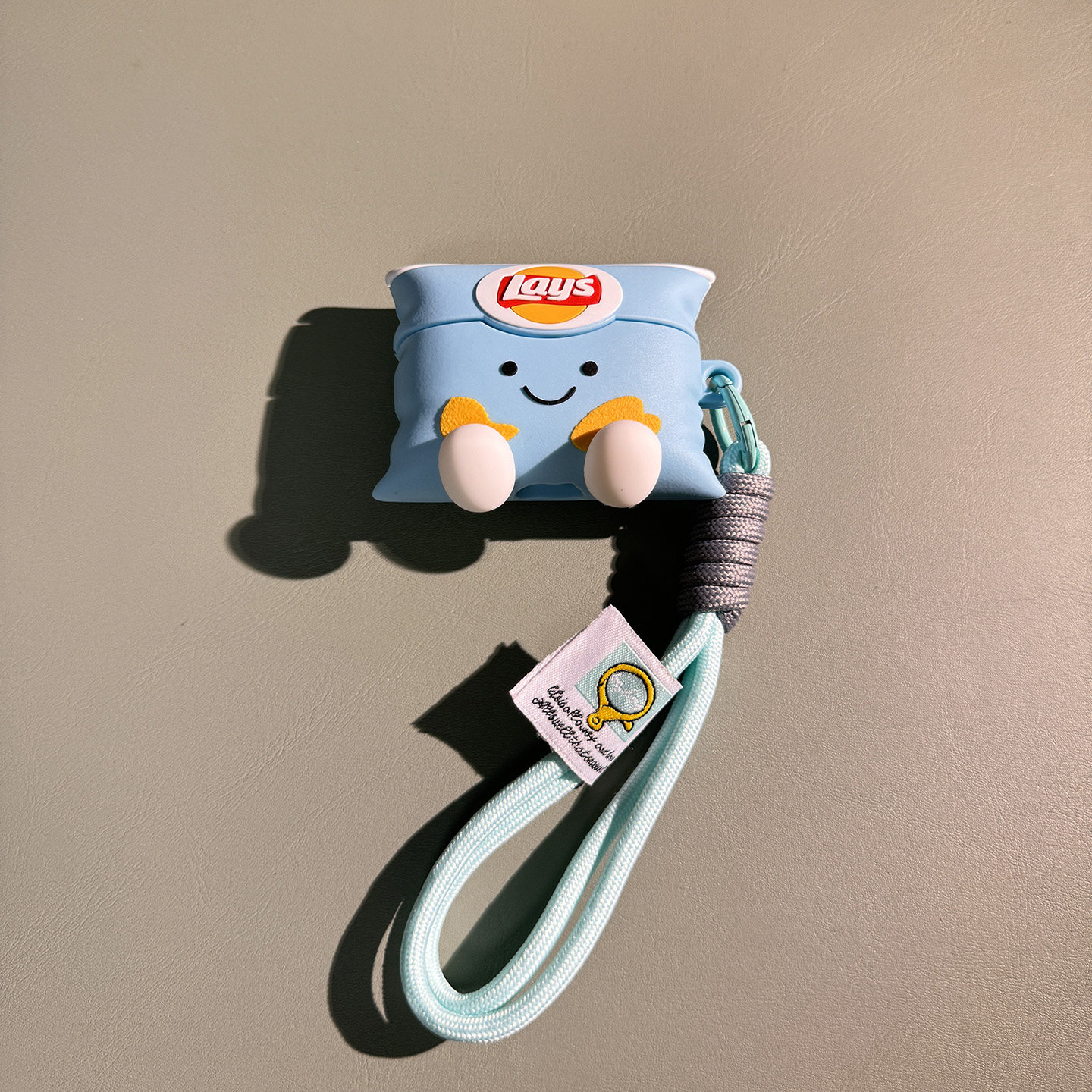 创意卡通蓝色薯片适用于airpodspro2保护套airpods4壳3苹果蓝牙耳机套盒airports4四代airpod硅胶软pro2二代2