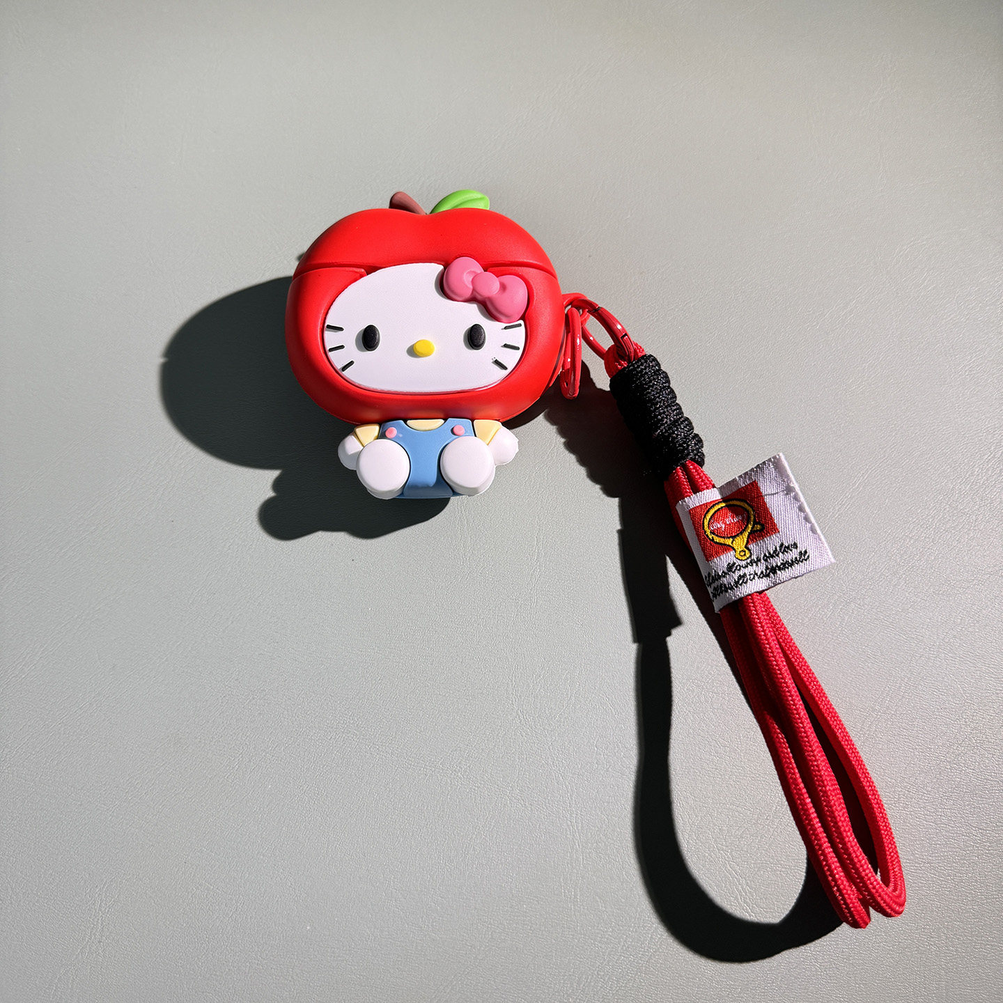 创意红苹果凯蒂猫适用于OPPO enco Free4蓝牙耳机套air2i保护套BUDS2硅胶OPPO enco air4 pro壳air2可爱ktR3