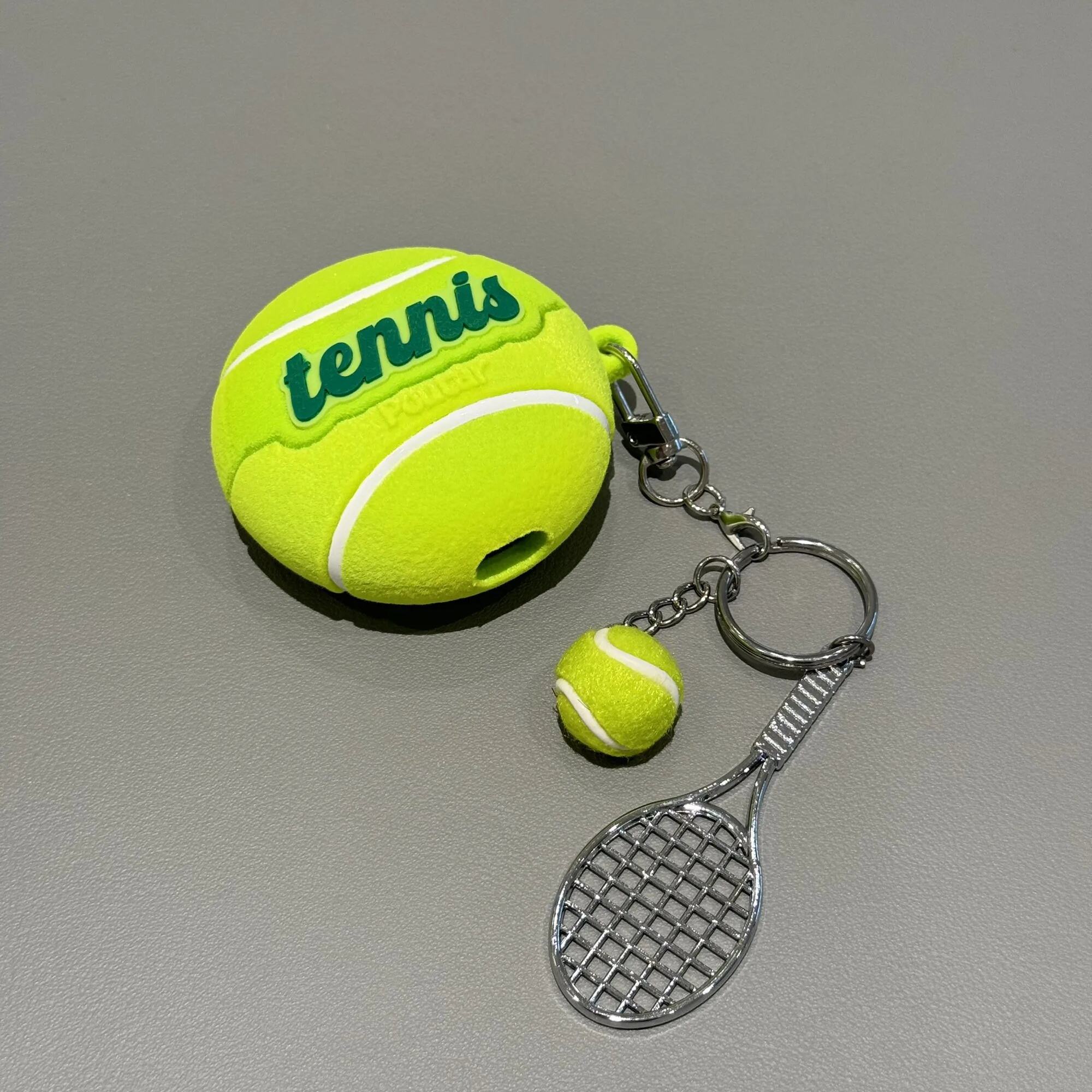 创意植绒网球耳机保护套适用华为freeclip2保护套freebuds7i壳pro5无线蓝牙耳机套3盒6i毛绒网球pro4软壳se2