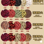 疏肝理气茶气血茶玫瑰枸杞红枣红参黄芪胎菊金银花决明男女调理茶