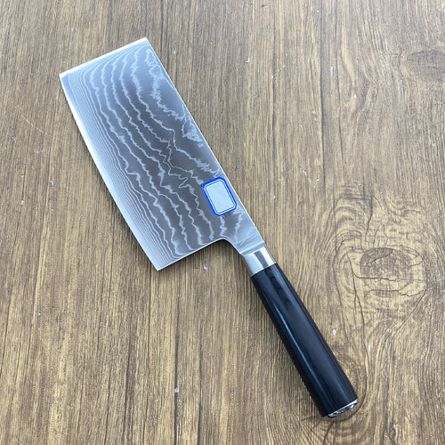67大马士革钢厨房刀具家用VG10锻打切肉锋利厨师切片专用菜刀具