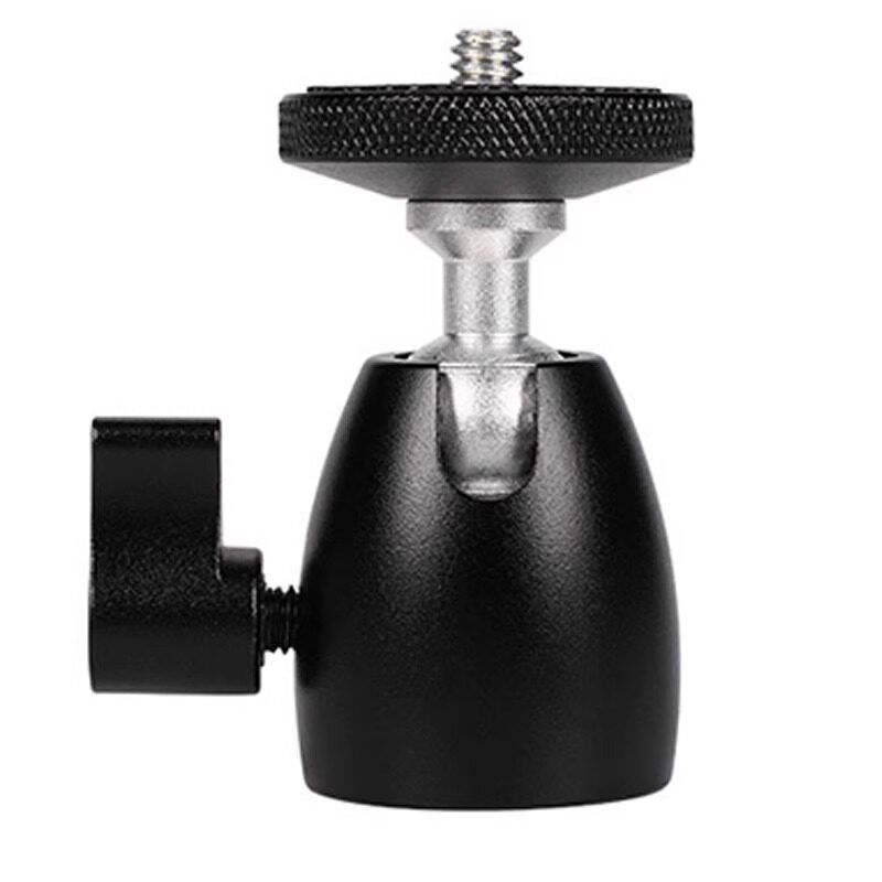 铝合金万向云台1/4螺孔3/8旋转直播360度投影仪相机支架配件