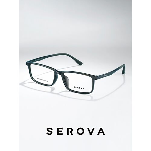 SEROVA施洛华眼镜框眼镜架眼镜框小方窄框SF833 可定制近视镜片