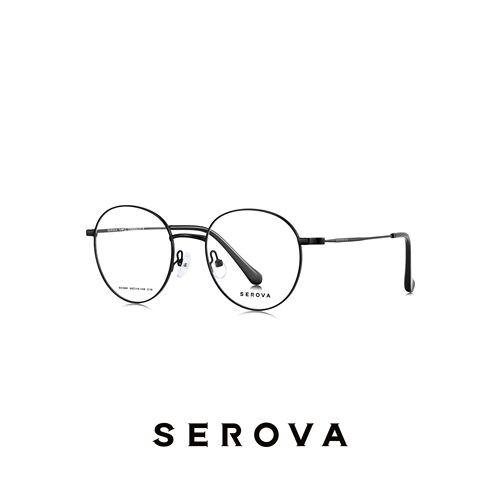 SEROVA施洛华眼镜框眼镜架眼镜框方圆框SC568 可定制近视镜片