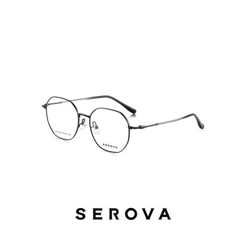 SEROVA施洛华眼镜框眼镜架眼睛框多边形框SL1197 可定制近视镜片