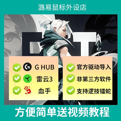 无畏契约瓦罗兰特罗技G系列鼠标辅压支持宏G502雷蛇宏枪鼠标助GPW