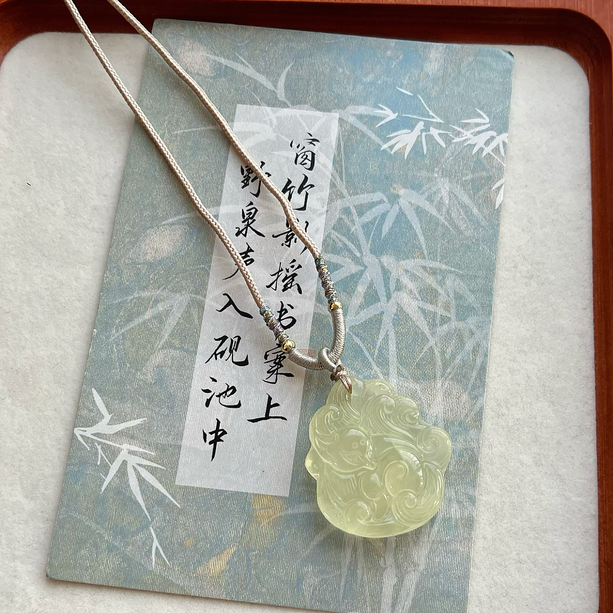 天然黄水晶九尾狐吊坠柠檬晶狐狸项链狐牌桃花锁骨链女新中式礼物