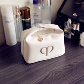 cpb时尚 手提手拿手挽包袋居家旅行随身收纳包 女士化妆包按扣式