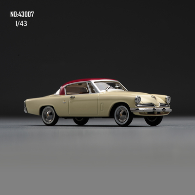 现货GFCC 1/43 合金车模 老爷车1953斯图贝克 黄色车身 现货