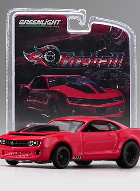 现货绿光 1/64  GreenLight 合金汽车模型 2010款雪佛兰科迈罗-火