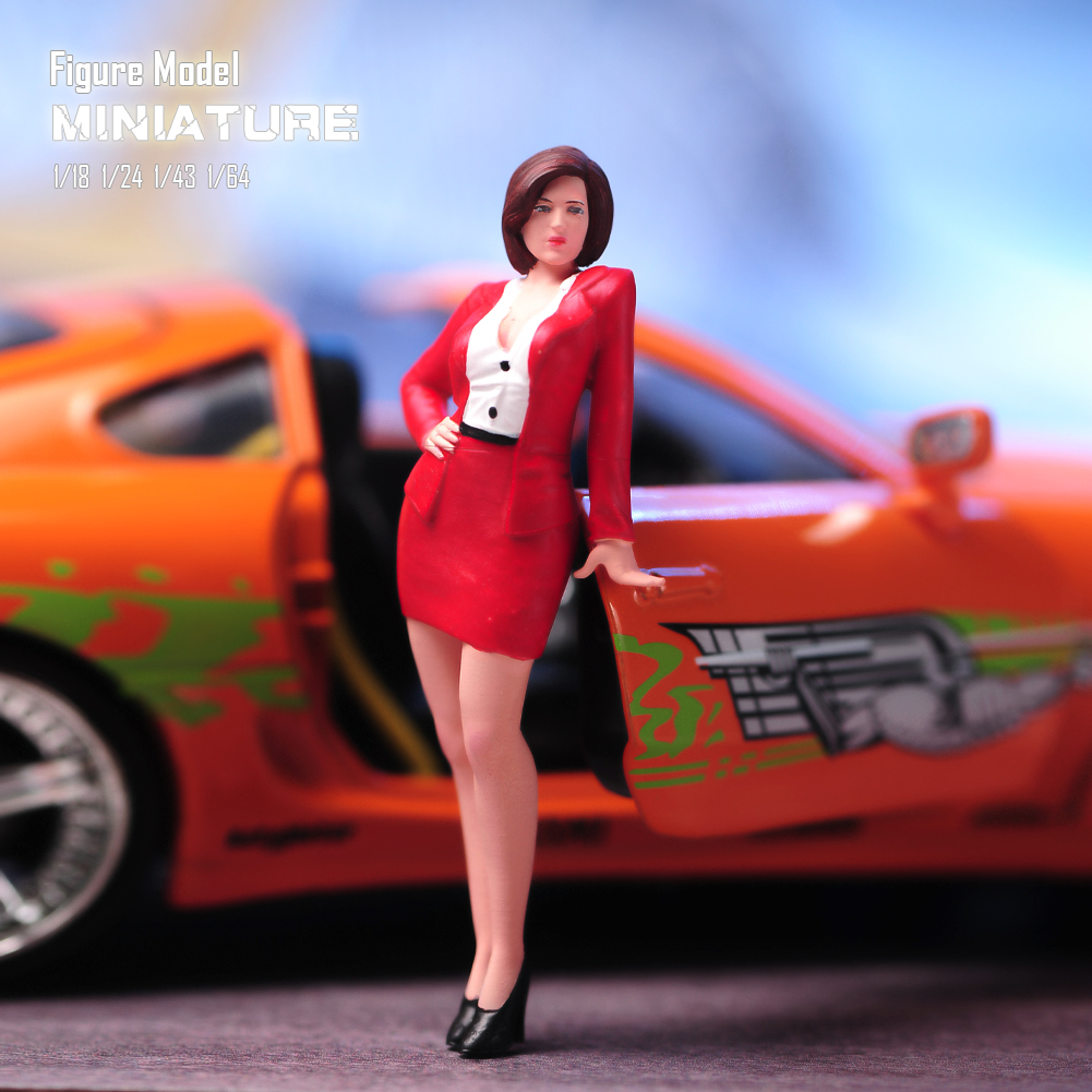 1/64 1/43 1/24 1/18 黛娜·史考莉带五官 涂装微缩模型手办场景