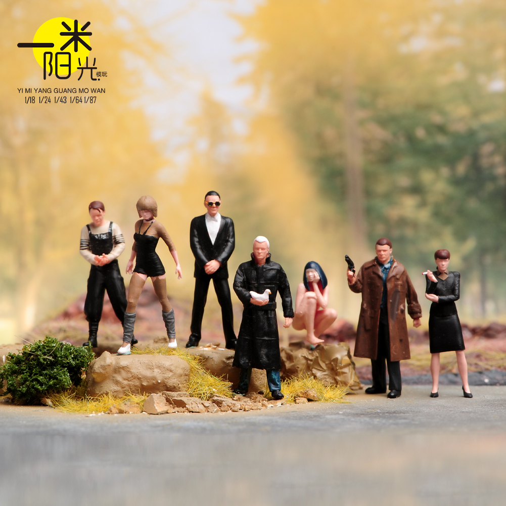 现货 1/87/64/43/24 银翼杀手系列 涂装微缩模型手办场景人偶