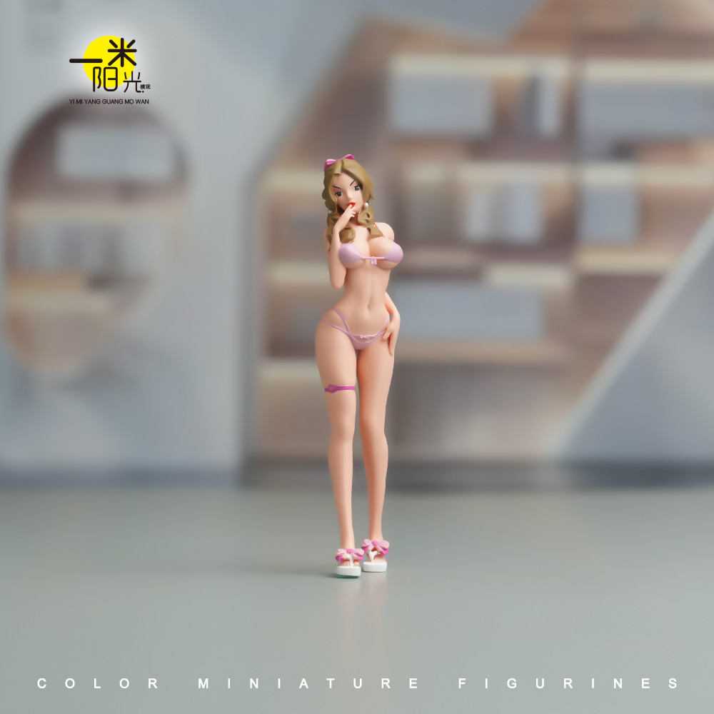 现货 1/18/24 比基尼女孩 精涂五官微缩场景模型搭手工涂装小人偶