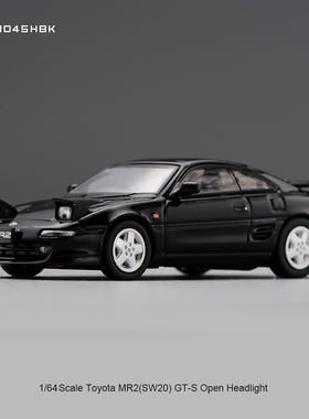 现货Hobby Japan 1/64 车模MR2 (SW20)GT-S Open 1996跑车黑色翻