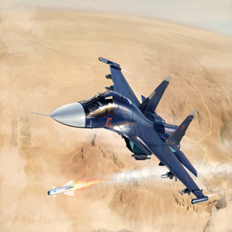 现货小号手 1/72俄罗斯SU-34“鸭嘴兽”战斗轰炸机01652