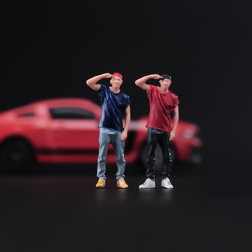 现货ANT 1/64 潮流 反带帽 男孩 微缩模型沙盘手办树脂小人偶微拍