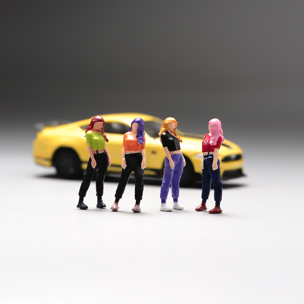 1/64露脐休闲女孩树脂小人偶