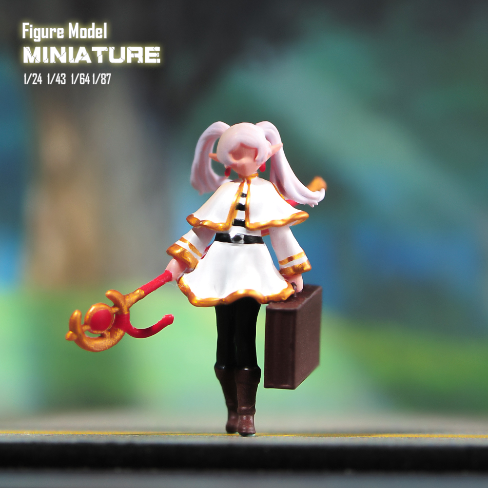 现货 1/87/64/43 /24 葬送的芙莉莲 涂装微缩模型手办场景人偶