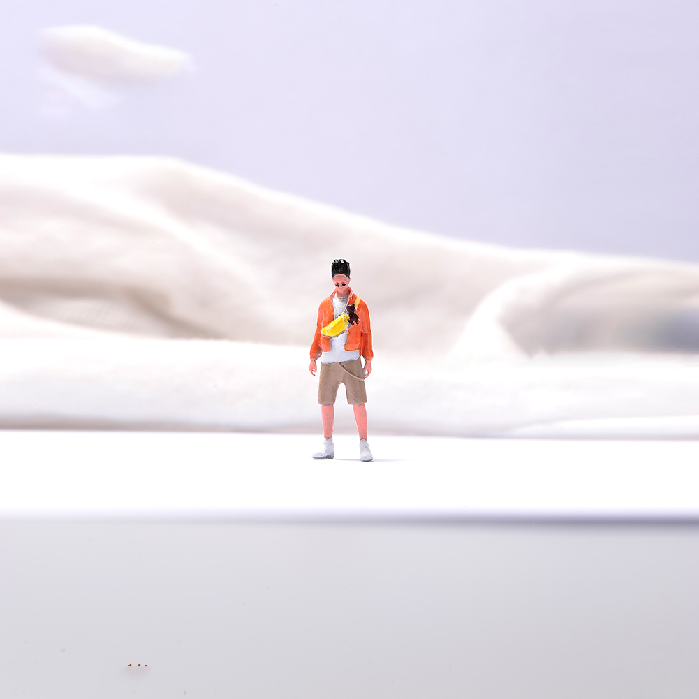 沙盘1/64树脂小人偶时尚男涂装