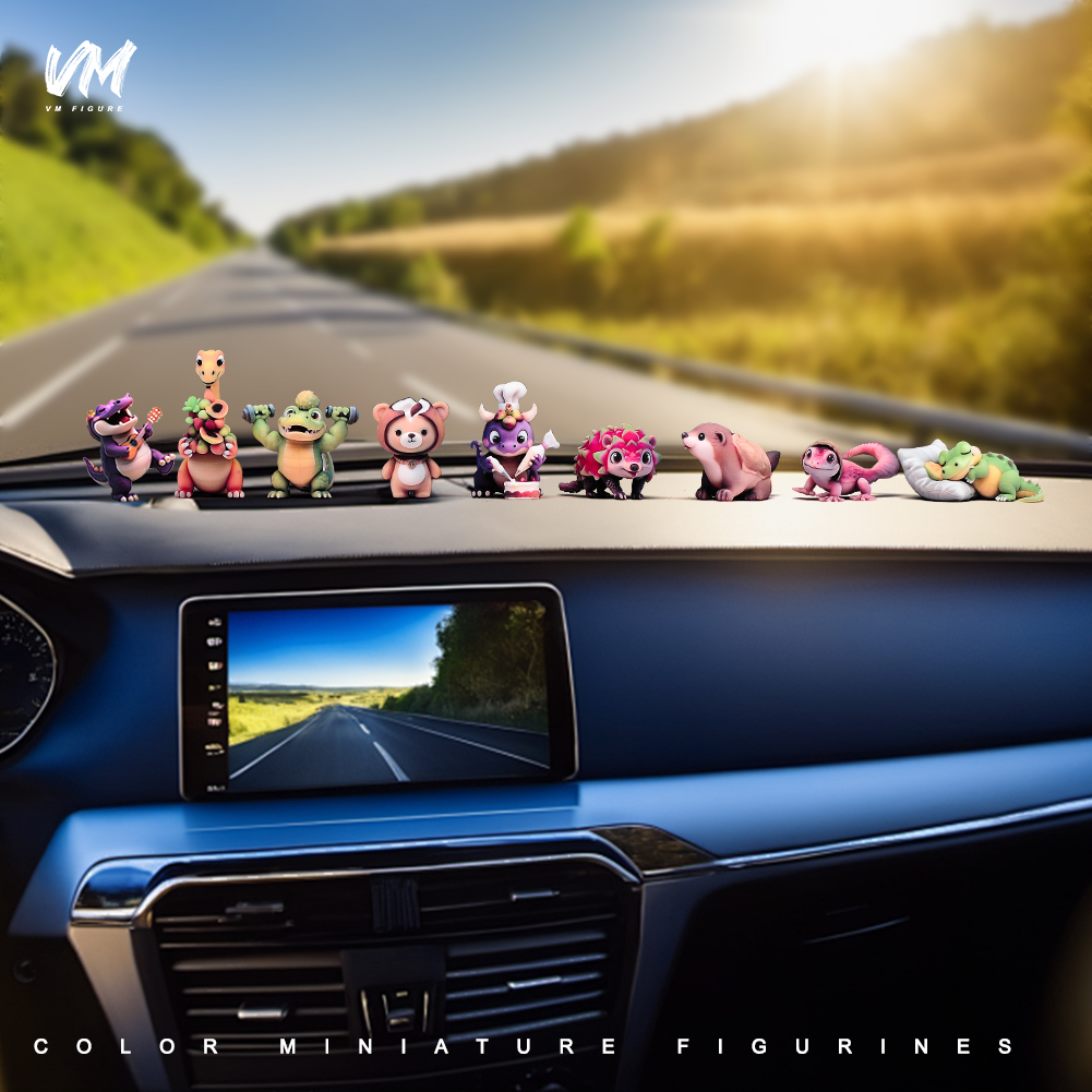 汽车摆件新款迷你可爱水果动物解压车内后视镜饰品中控台办公装饰