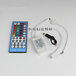 5050LED灯带RGBW控制器 IR遥控器40键七彩RGBW红外控制器12V-24V