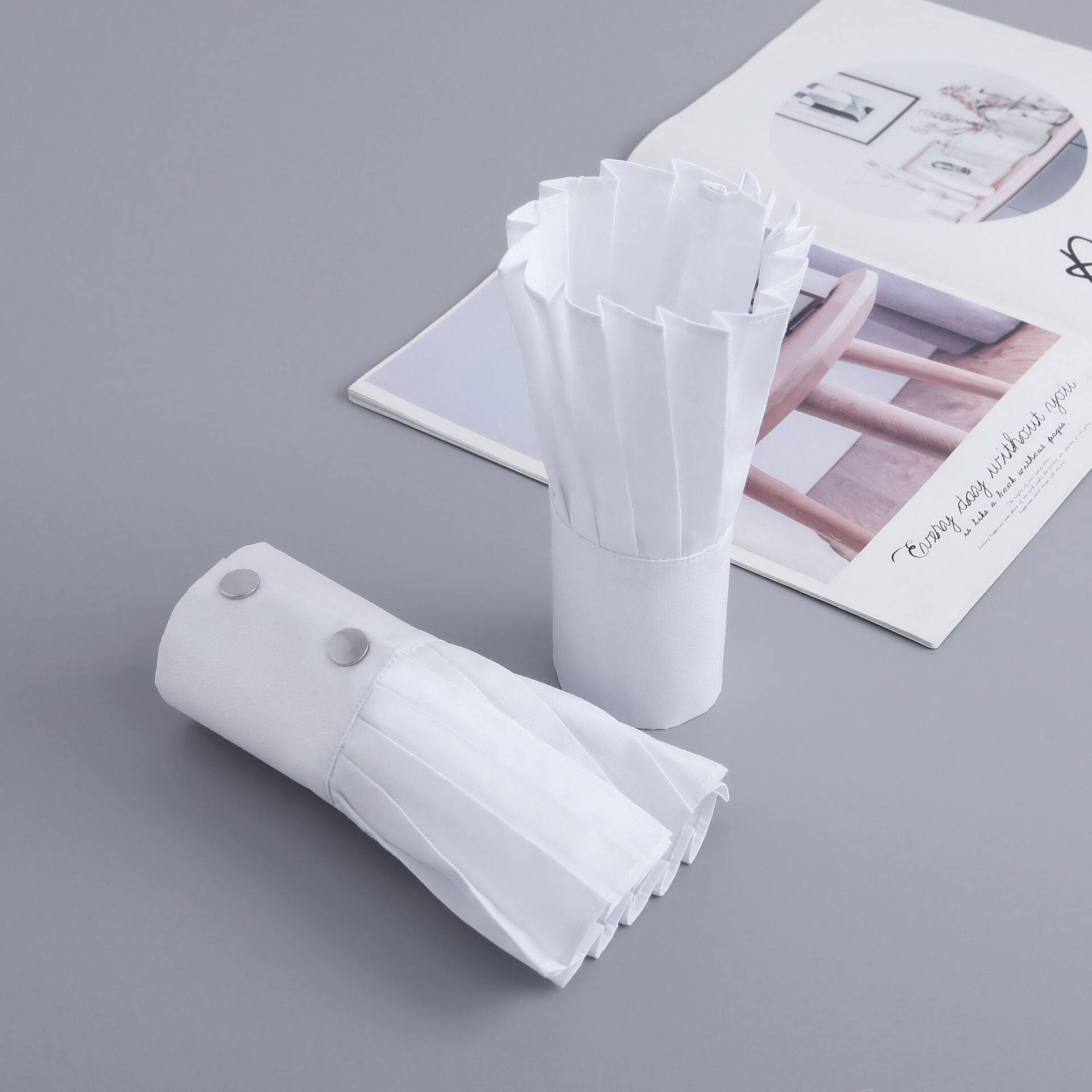 叠穿百搭衬衣假袖子女西装袖套手腕套袖简约百褶衬衫可拆卸装饰袖