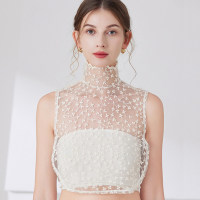 内搭显瘦蕾丝立领假领子